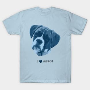 Dogs - Boxer blue T-Shirt